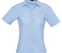 Рубашка женская с коротким рукавом Elite, голубая арт.1839.14