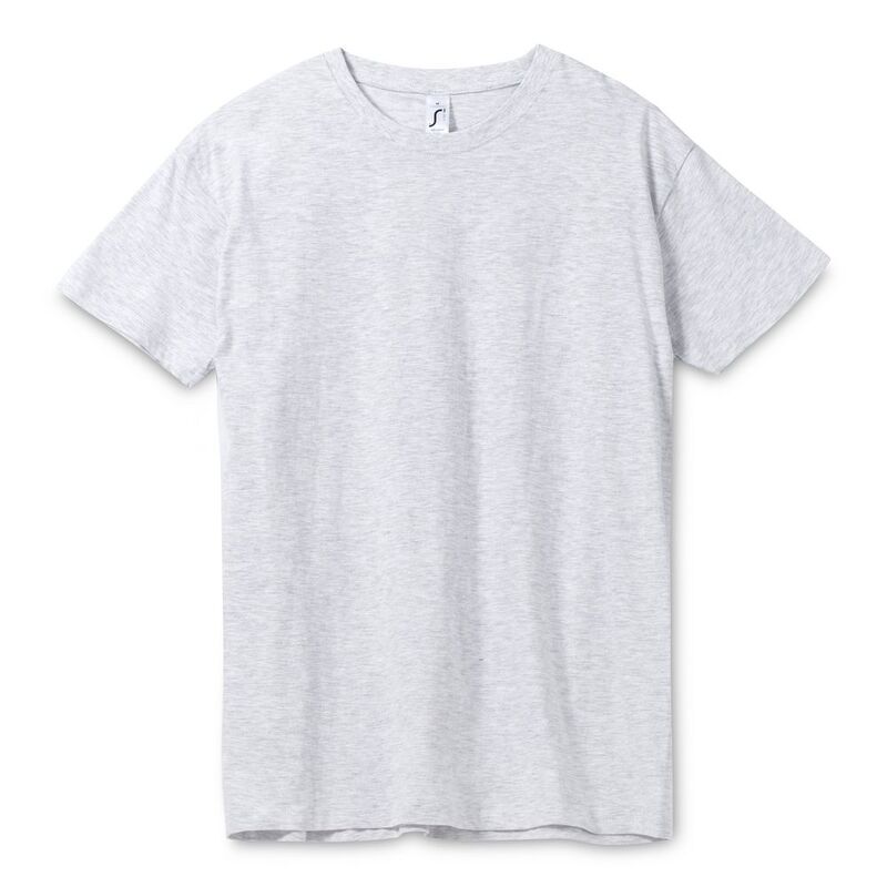 Футболка унисекс Regent 150, светло-серый меланж арт.1376.16