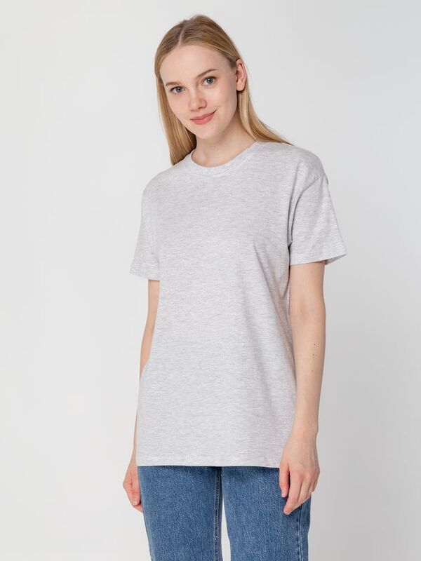 Футболка унисекс Regent 150, светло-серый меланж арт.1376.16
