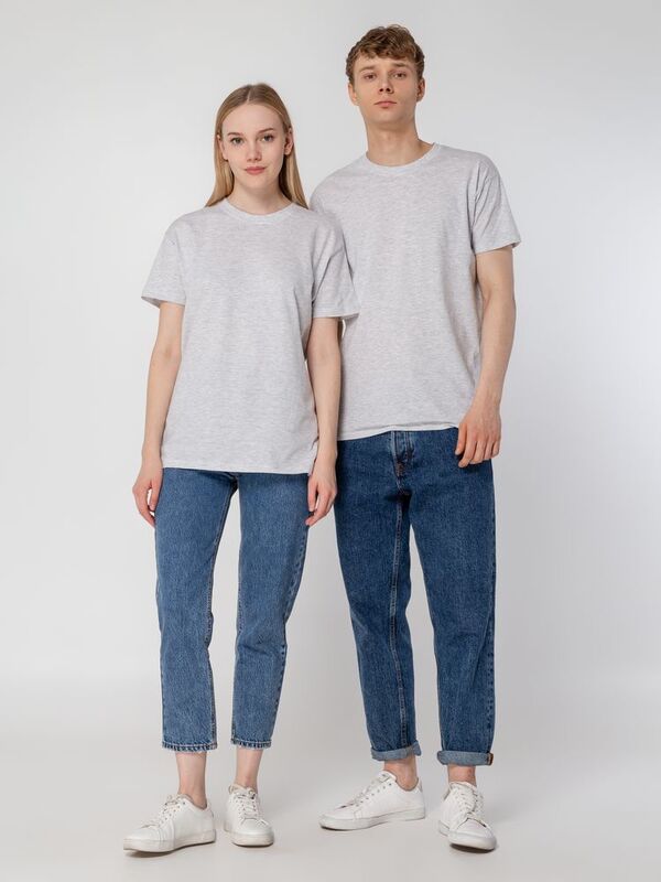 Футболка унисекс Regent 150, светло-серый меланж арт.1376.16