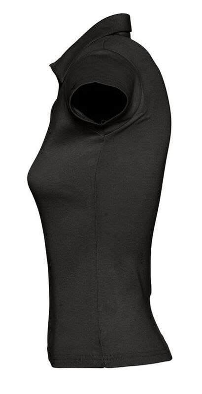 Рубашка поло женская без пуговиц Pretty 220, черная арт.1835.30