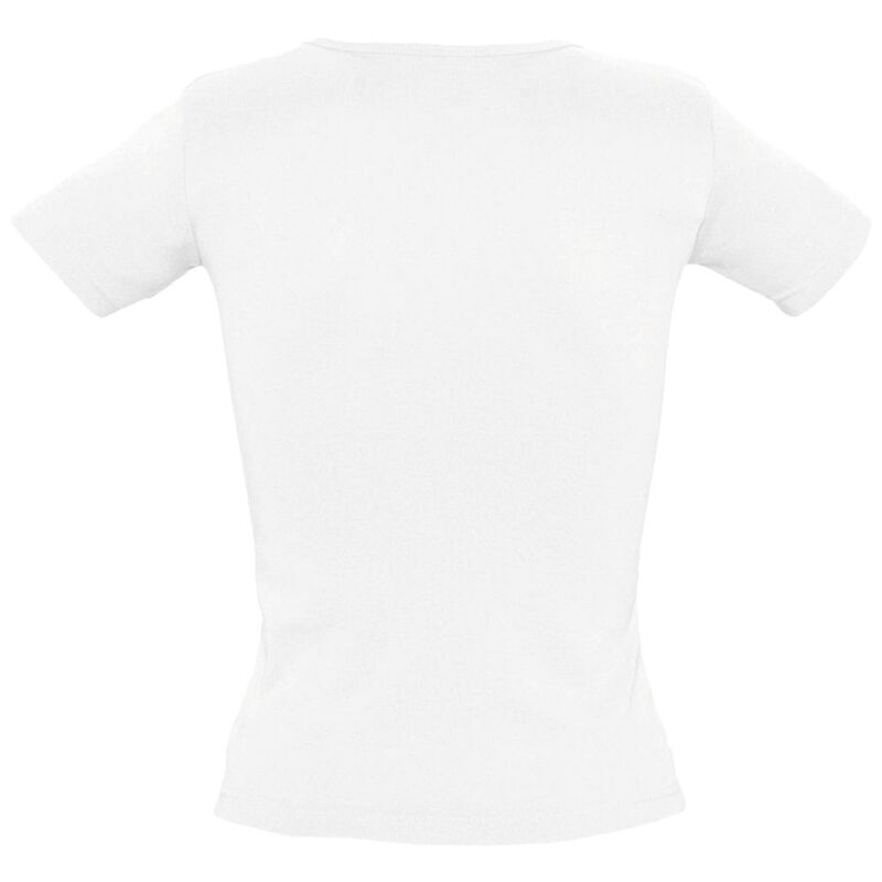 Футболка женская Lady 220 с V-образным вырезом, белая арт.1874.60