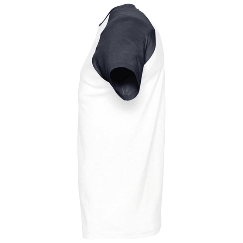 Футболка мужская двухцветная Funky 150, белая с темно-синим арт.1890.64