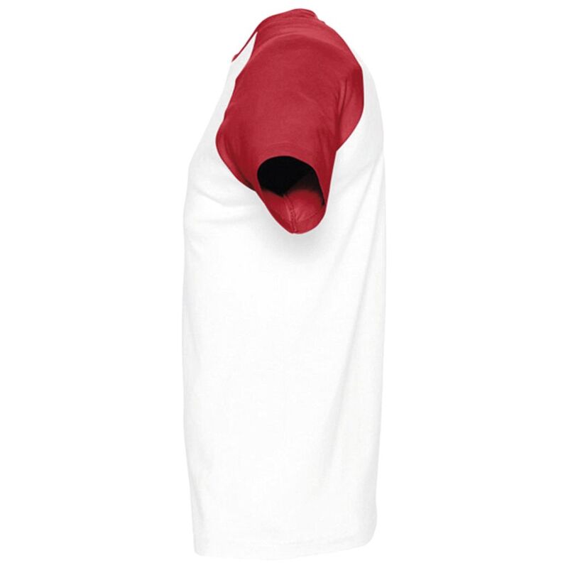 Футболка мужская двухцветная Funky 150, белая с красным арт.1890.65