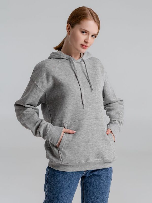 Толстовка с капюшоном Slam 320, серый меланж арт.2401.11