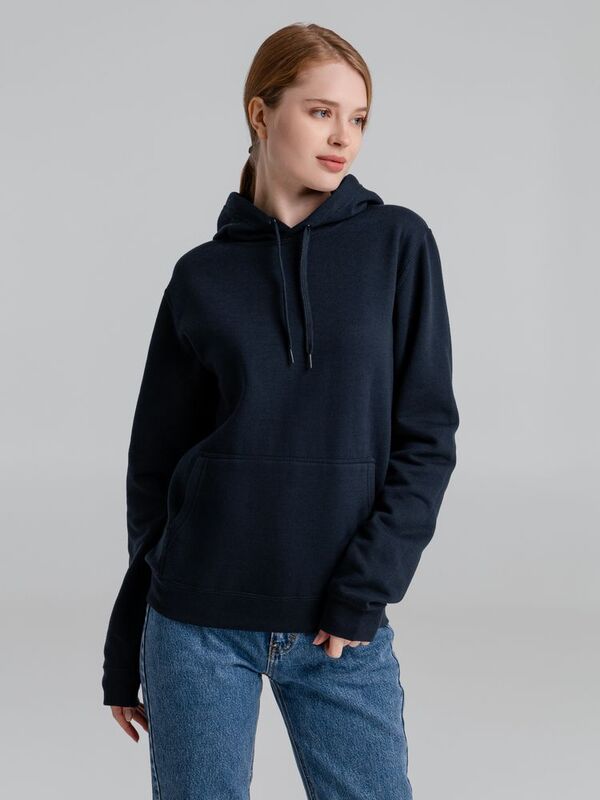 Толстовка с капюшоном Slam 320, темно-синяя арт.2401.40