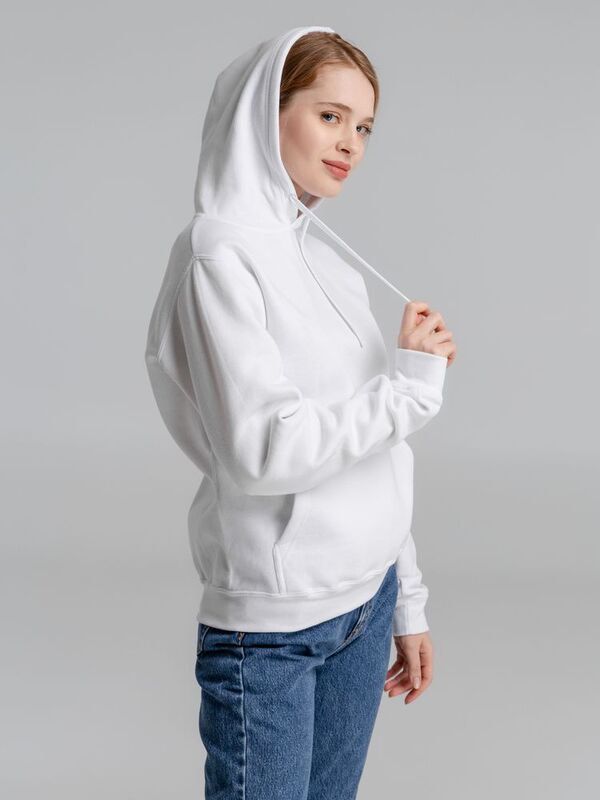 Толстовка с капюшоном Slam 320, белая арт.2401.60
