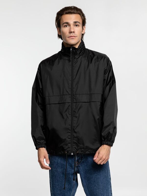 Ветровка из нейлона Surf 210, черная арт.1384.30