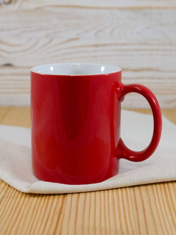 Кружка Promo, красная с белым арт.4534.50