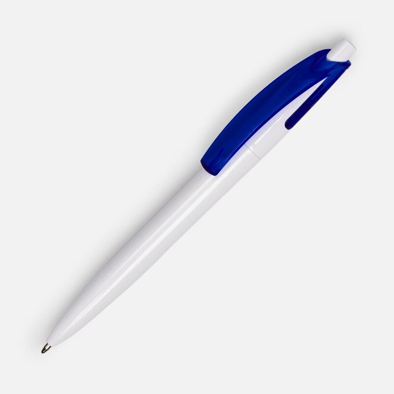 Ручка шариковая Bento, белая с синим арт.4708.64