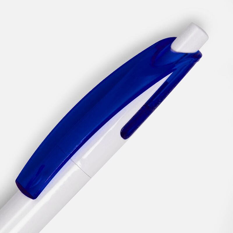 Ручка шариковая Bento, белая с синим арт.4708.64