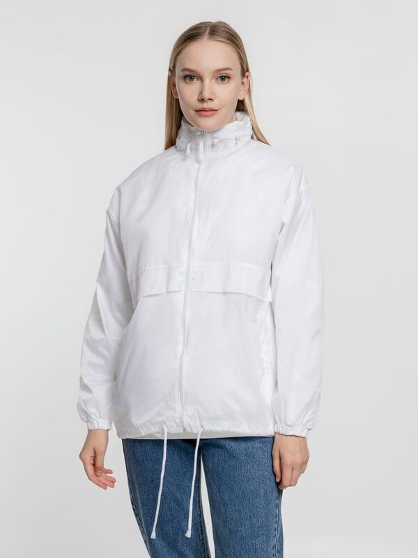 Ветровка из нейлона Surf 210, белая арт.1384.60