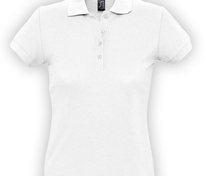 Рубашка поло женская Passion 170, белая арт.4798.60