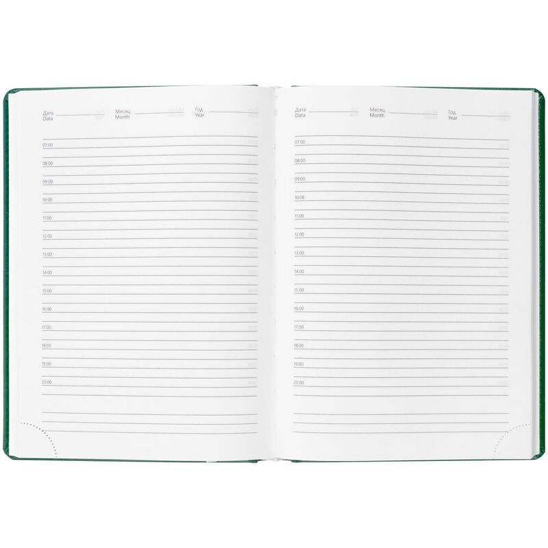 Ежедневник Nebraska, недатированный, зеленый арт.2879.90