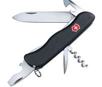 Солдатский нож с фиксатором лезвия Picknicker, черный арт.5052.30