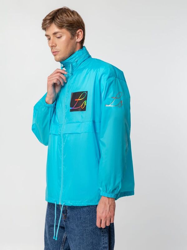 Ветровка из нейлона Surf 210, бирюзовая арт.1384.42