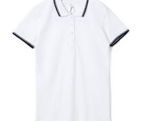 Рубашка поло женская Practice Women 270, белая с темно-синим арт.6084.60