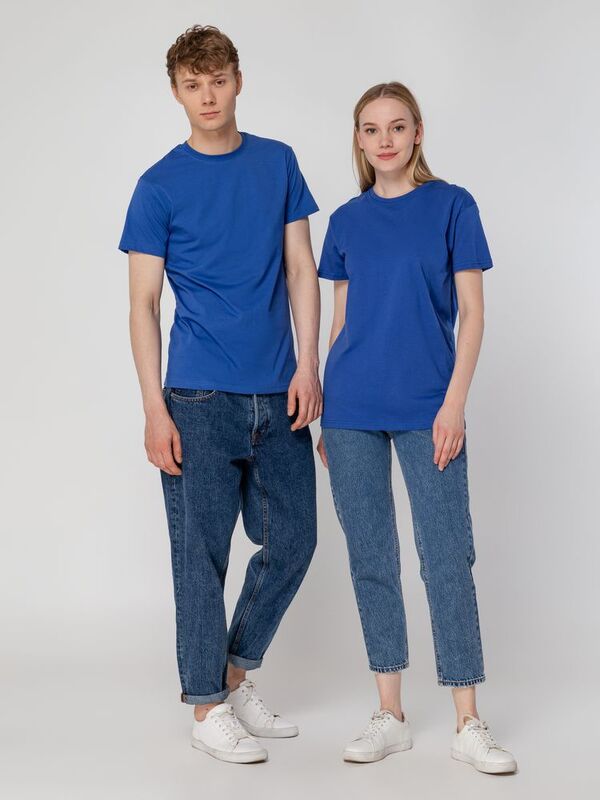 Футболка унисекс T-Bolka 160, ярко-синяя арт.6140.44