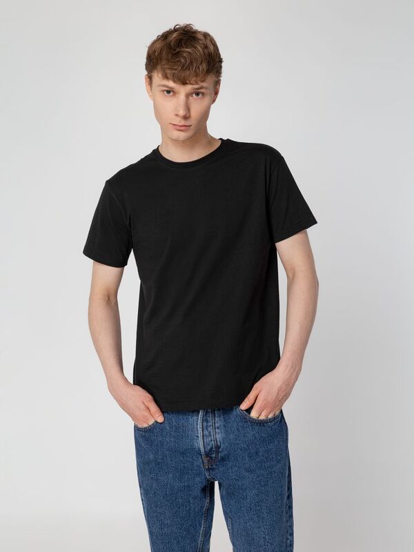 Футболка унисекс T-Bolka 160, черная арт.6140.30