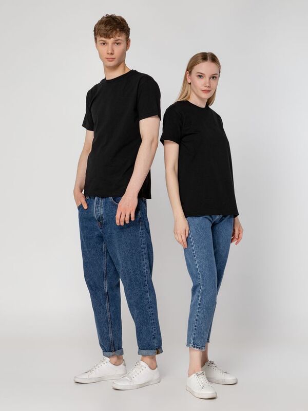 Футболка унисекс T-Bolka 160, черная арт.6140.30