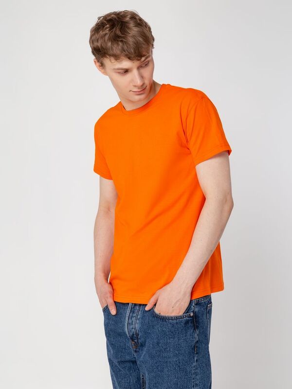 Футболка унисекс T-Bolka 160, оранжевая арт.6140.20