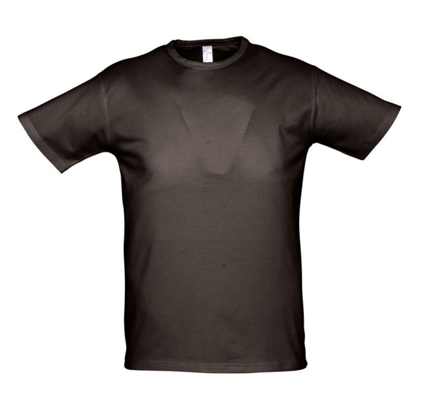 Футболка мужская Milano 190, темно-коричневая (шоколад) арт.4380.59
