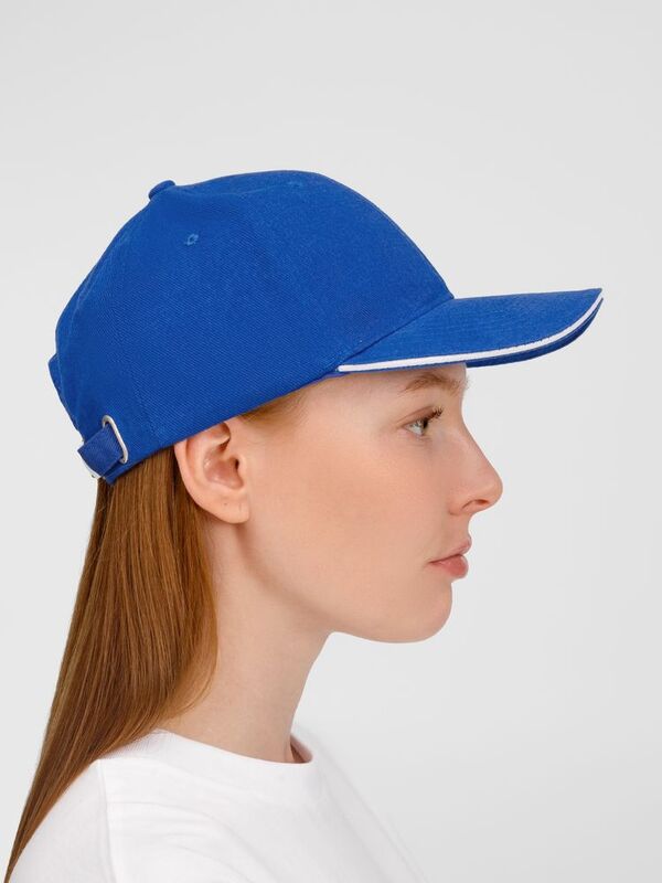 Бейсболка Buffalo, ярко-синяя с белым арт.6404.46