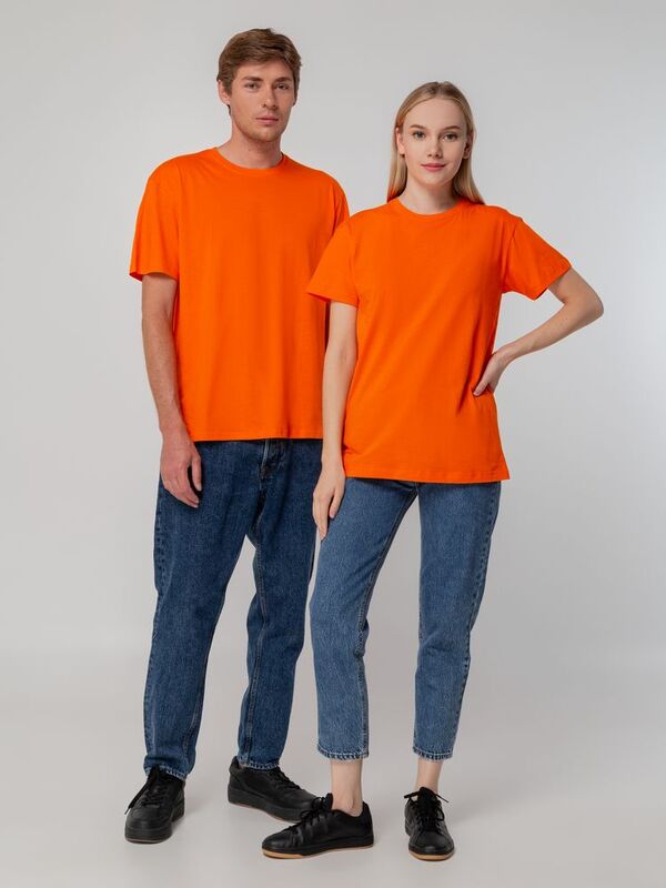 Футболка унисекс T-bolka 140, оранжевая арт.5190.20