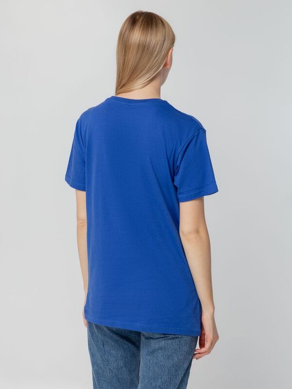 Футболка унисекс T-bolka 140, ярко-синяя арт.5190.44
