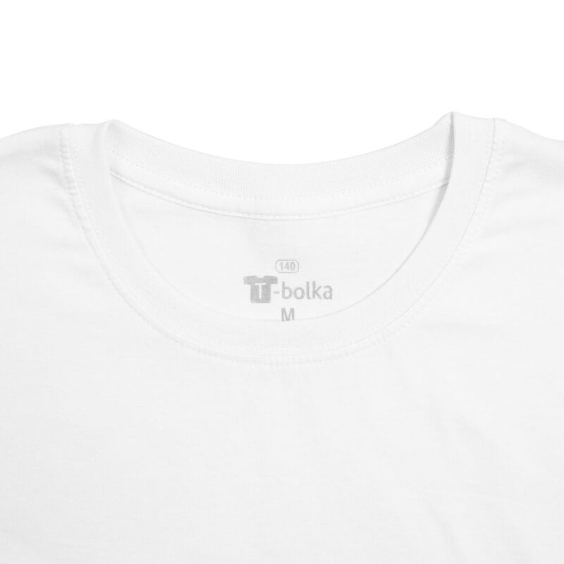 Футболка унисекс T-bolka 140, белая арт.5190.60
