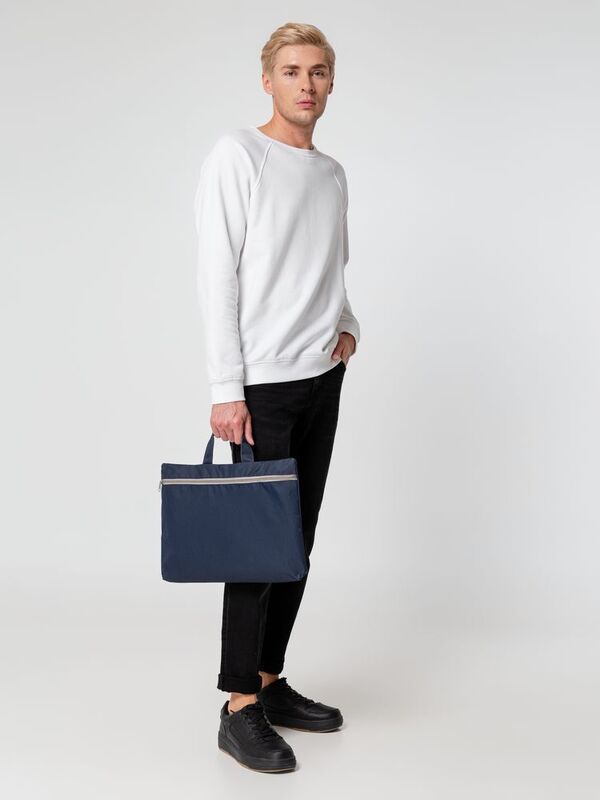 Сумка-папка Simple, темно-синяя арт.5295.40