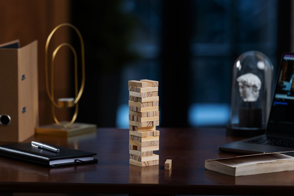 Игра &laquo;Деревянная башня мини&raquo;, неокрашенная арт.5351.00