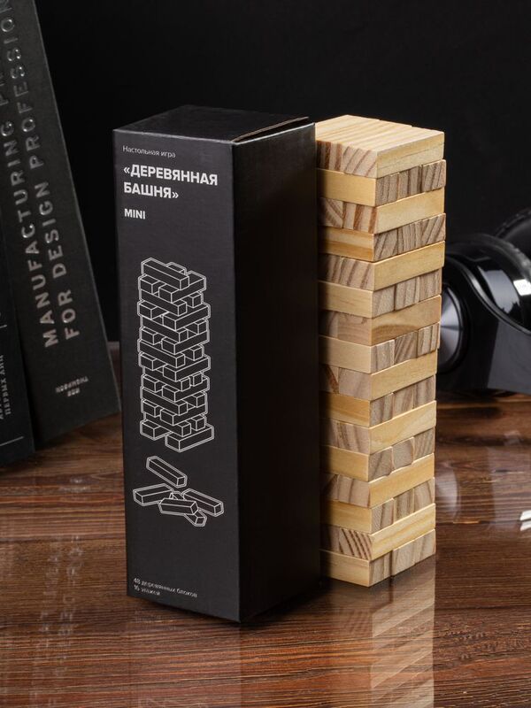 Игра &laquo;Деревянная башня мини&raquo;, неокрашенная арт.5351.00