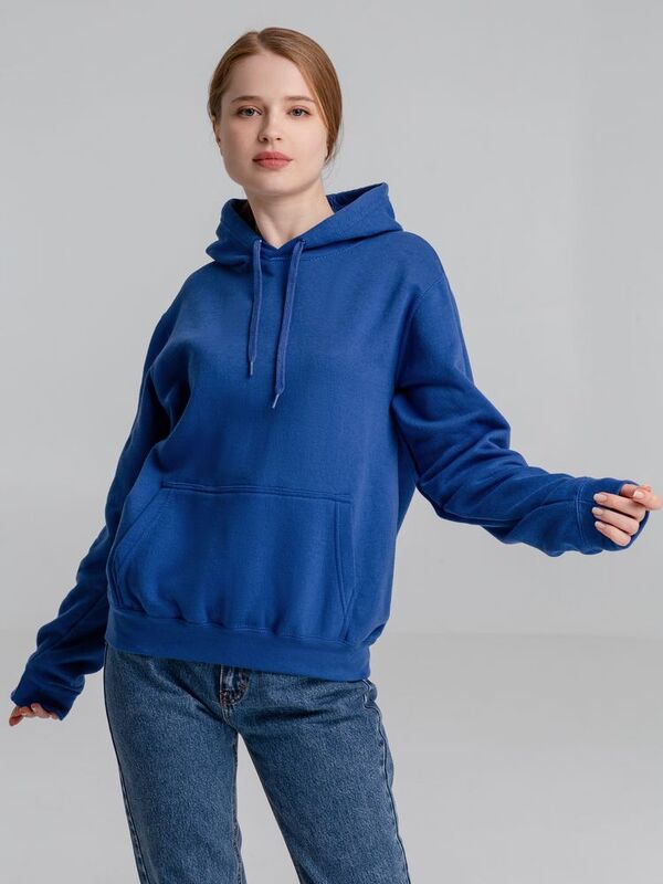 Толстовка с капюшоном Slam 320, ярко-синяя арт.2401.44