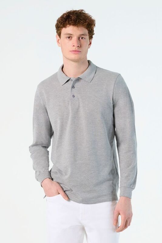 Рубашка поло мужская с длинным рукавом Star 170, черная арт.5420.30