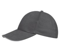 Бейсболка Buffalo, темно-серая со светло-серым арт.6404.10