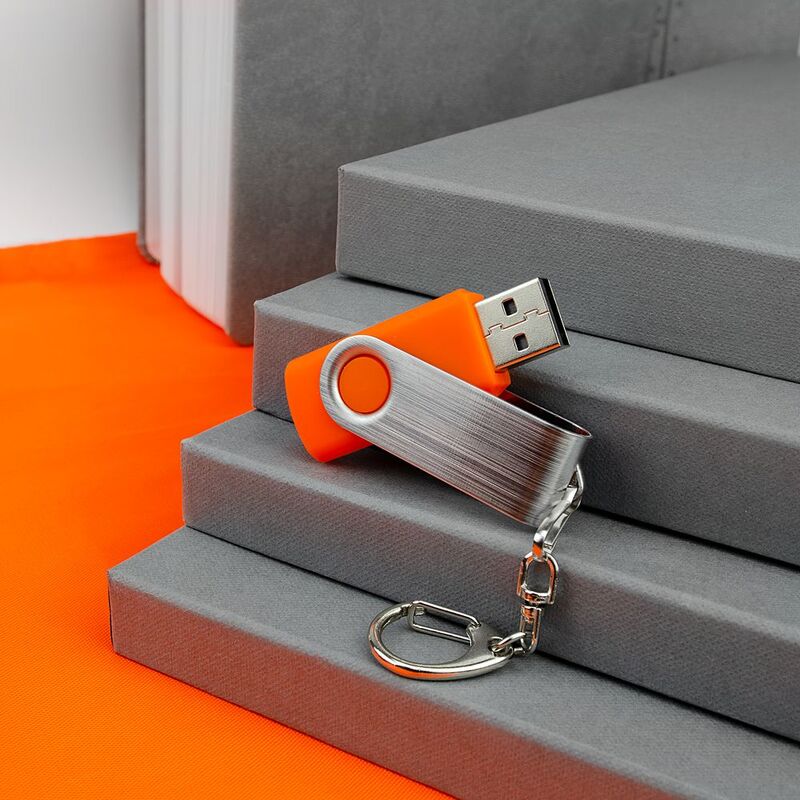 Флешка Twist, оранжевая, 16 Гб арт.4437.26