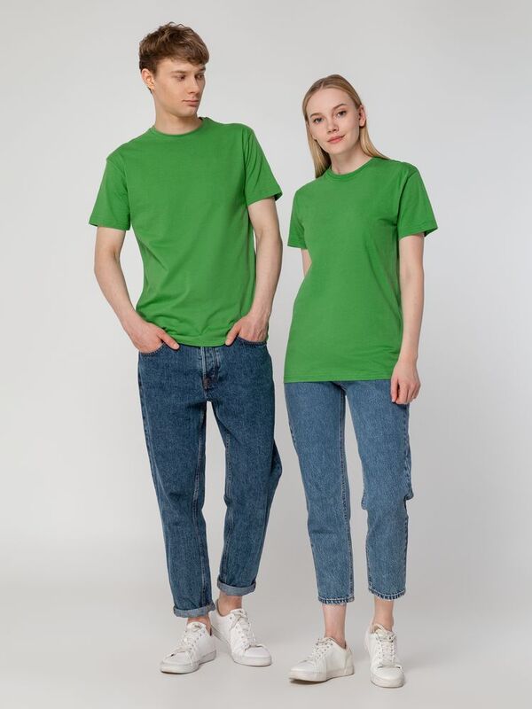 Футболка унисекс T-Bolka 160, ярко-зеленая арт.6140.92