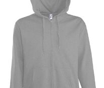 Толстовка мужская на молнии с капюшоном Seven Men, серый меланж арт.5573.10