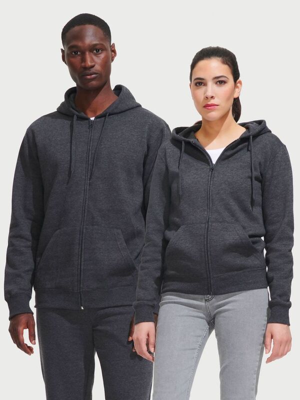 Толстовка мужская на молнии с капюшоном Seven Men, красная арт.5573.50