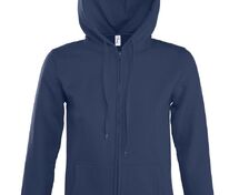 Толстовка женская на молнии с капюшоном Seven Women, темно-синяя арт.5574.40
