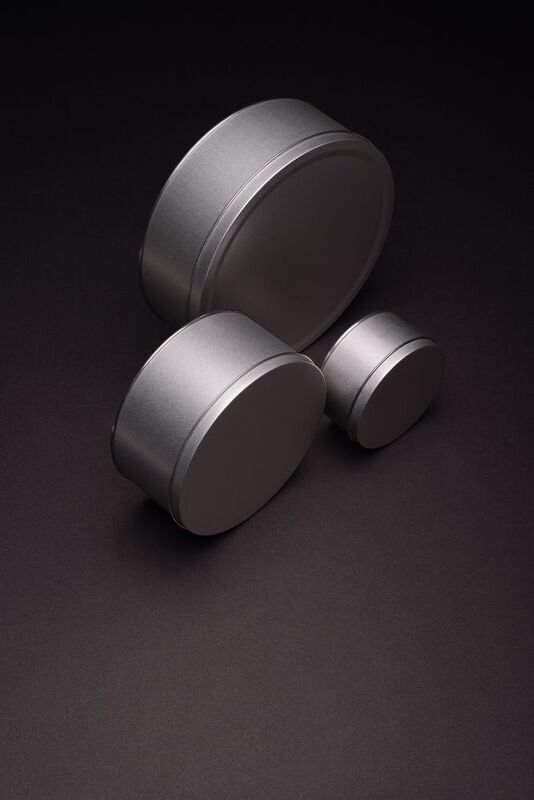 Коробка Pragmax M, круглая, серебристая арт.5585