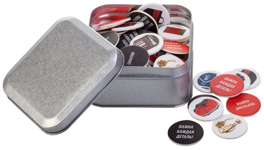 Коробка Pragmax S, квадратная, серебристая арт.5587.01