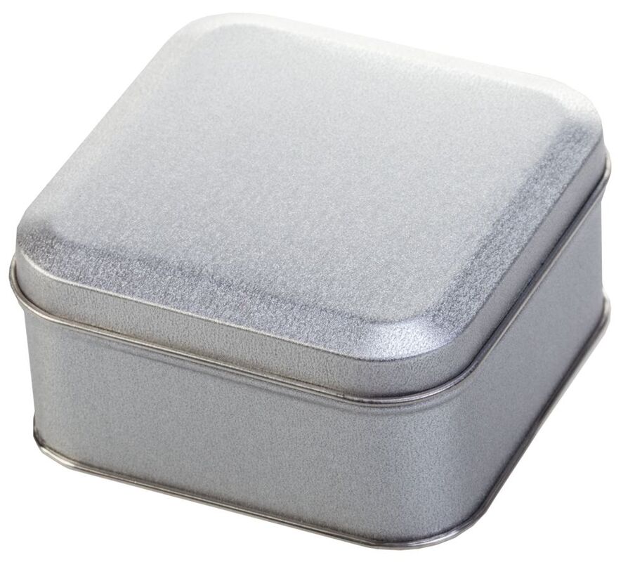 Коробка Pragmax S, квадратная, серебристая арт.5587.01