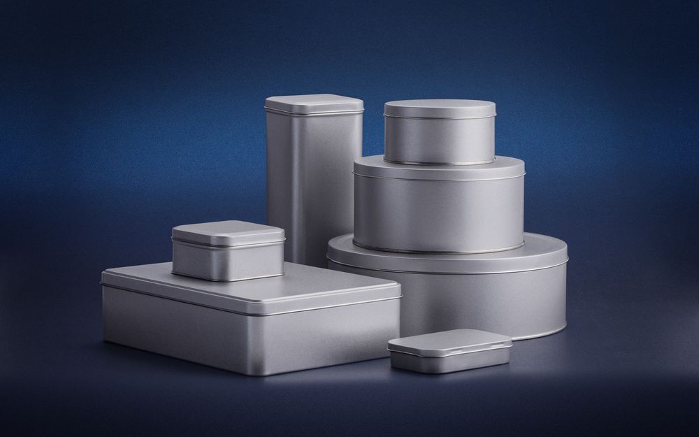 Коробка Pragmax S, круглая, серебристая арт.5589