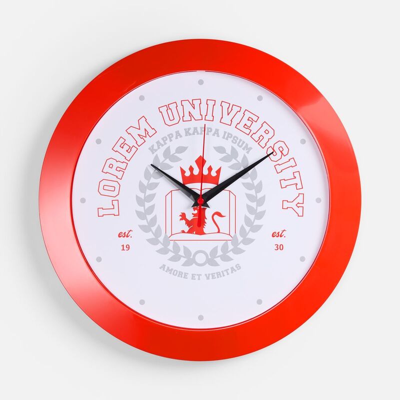 Часы настенные Vivid Large, красные арт.5590.50