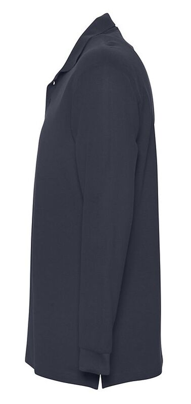 Рубашка поло мужская с длинным рукавом Star 170, темно-синяя арт.5420.40