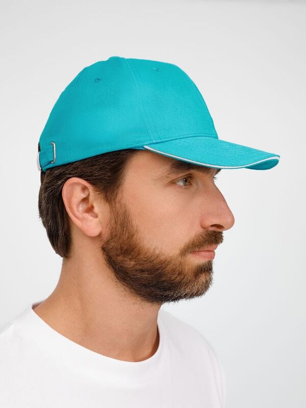 Бейсболка Buffalo, бирюзовая с белым арт.6404.41