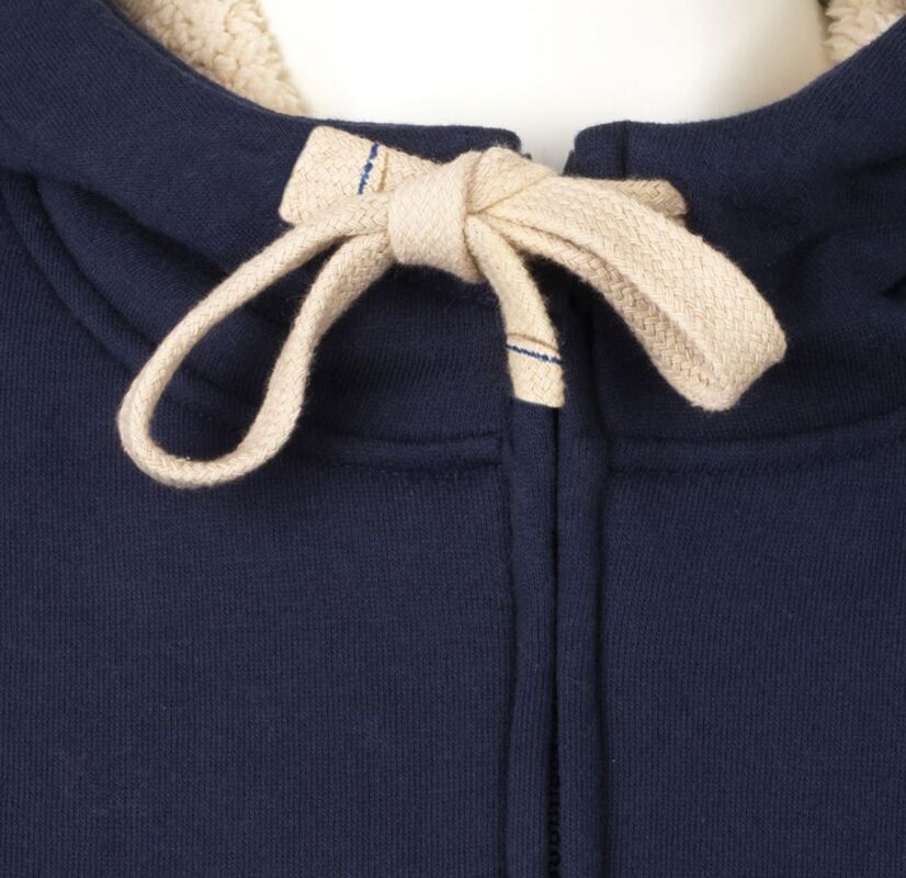 Толстовка унисекс на молнии Sherpa 280, темно-синяя арт.5974.40