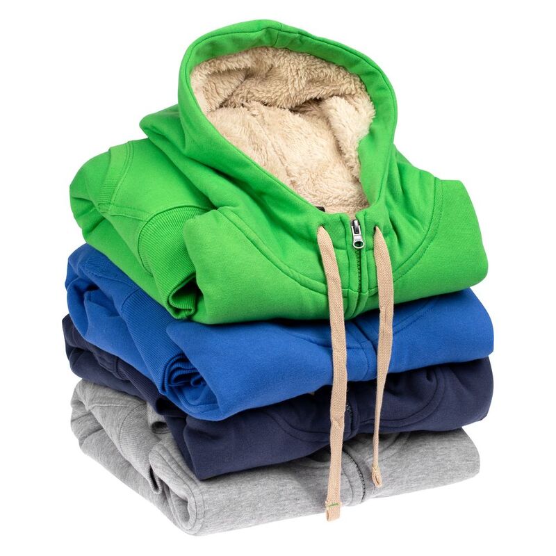 Толстовка унисекс на молнии Sherpa 280, темно-синяя арт.5974.40